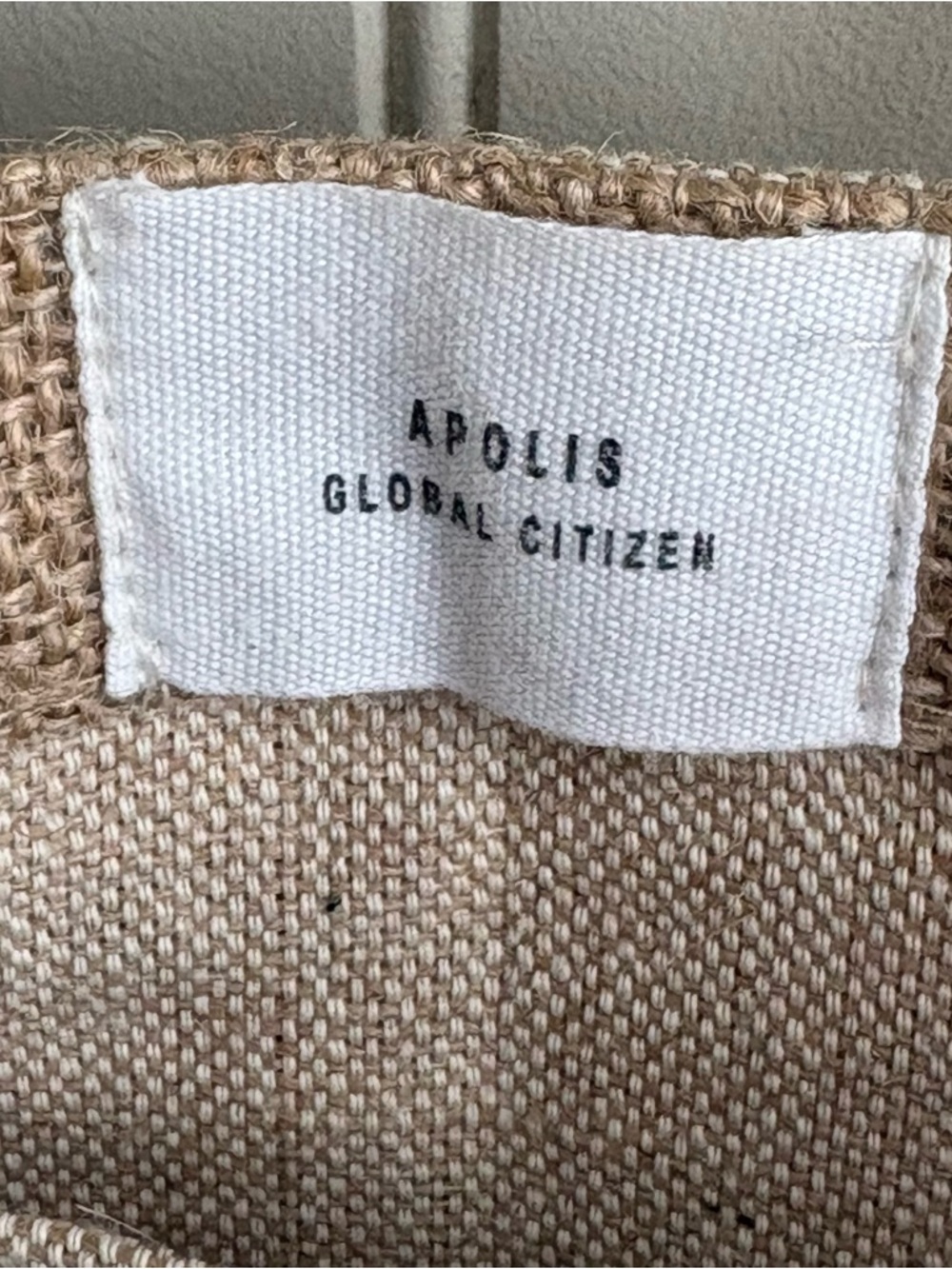 Apolis x The Little Nell Aspen Petite Market Bag Natural Beige w/Leather Handles - Picture 9 of 11